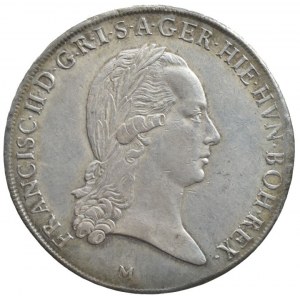 František II. 1792-1835, tolar 1793 M křížový, nep.škr., nep.just.