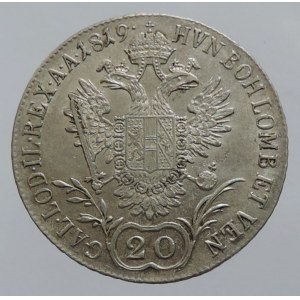 František II. 1792-1835, 20 krejcar 1819 M