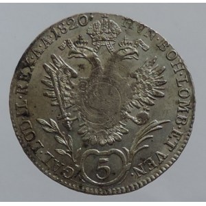 František II. 1792-1835, 5 krejcar 1820 V