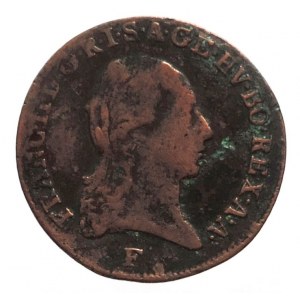 František II. 1792-1835, Cu 1/2 krejcar 1800 F Hall, patina