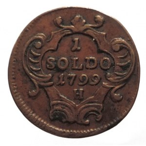 František II. 1792-1835, Cu 1 soldo 1799 H