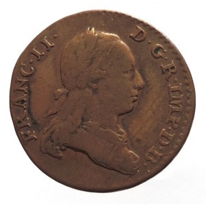 František II. 1792-1835, Cu 2 liards 1794, pro Rakouské Nizozemí
