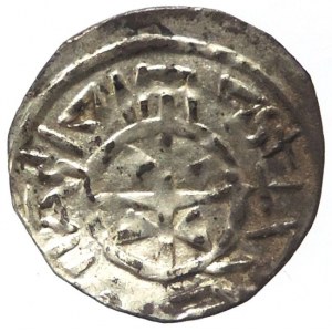 Štěpán I. 997-1038, denár Huszár 1, Toth/Kiss 1.3 var. A6/R26, dr.prohn.