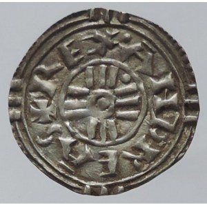 Ondřej I. 1046-106, denár Huszár 9, v jednom úhlu kulička, 0,590g/16mm