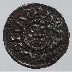 Géza I. 1064-1074 jako vévoda, denár Huszár 18, opis: +DVX MVONAS /PANONAI, patina 0,471g/18,2mm R