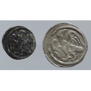 Béla IV. 1235-1270, denár a obol Unger 245, 246, Huszár 313, 314 2ks