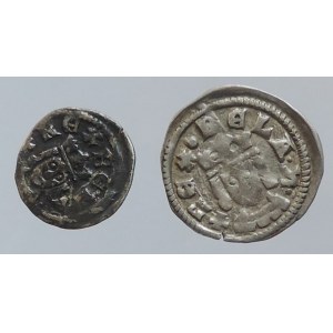 Béla IV. 1235-1270, denár a obol Unger 245, 246, Huszár 313, 314 2ks