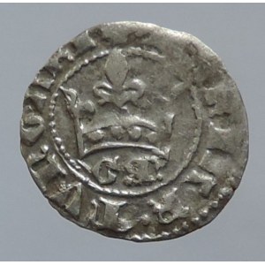 Marie 1385-1385, denár Huszár 569, zn. CM, n.ned.
