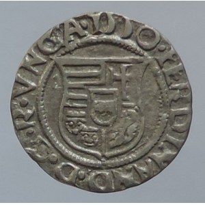 Ferdinand I. 1526-1564, denár 1550 KB, opis VNGA