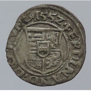 Ferdinand I. 1526-1564, denár 1552 KB Kremnica, Huszár 935