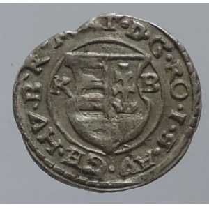 Matyáš II. 1611-1619, denár 1615 KB, Huszár 1141, nepravid.střížek