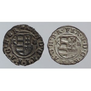 Ferdinand II. 1619-1636, denár 1634, 1637 KB - 2ks