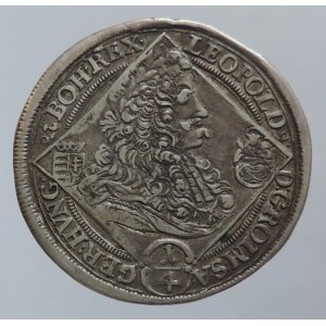 Leopold I. 1657-1705, 1/4 tolar 1695 KB, pěkná patina 7,012g