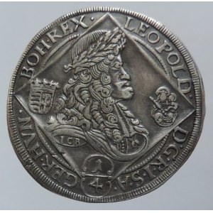 Leopold I. 1657-1705, 1/4 tolar 1700 NB, 6,881g