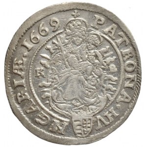 Leopold I. 1657-1705, VI krejcar 1669 KB, úzké poprsí