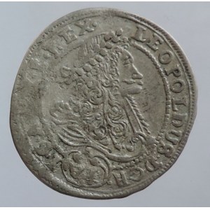 Leopold I. 1657-1705, VI krejcar 1693 NB, Nagybánya, typ PATRONA VNGARIAE, nedor., dr.škr.