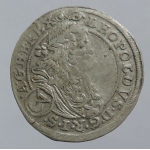 Leopold I. 1657-1705, 3 krejcar 1675 CC Bratislava-Cetto R
