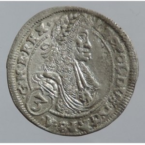 Leopold I. 1657-1705, 3 krejcar 1698 CH Bratislava