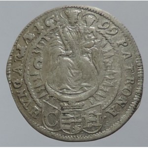 Leopold I. 1657-1705, 3 krejcar 1699 CSH Bratislava-Hunger