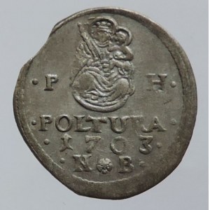 Leopold I. 1657-1705, poltura 1703 NB Nagybánya, Nech. 1603, KRAJ.STŘ.