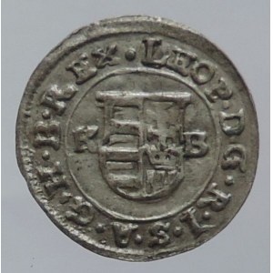 Leopold I. 1657-1705, denár (3/4 krejcaru) 1679, Huszár 1508 + duarius (1/2 krejcar) 1698, Huszár 1499 2ks