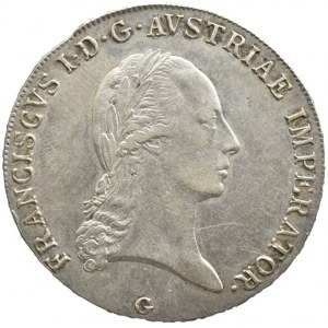 František II. 1792-1835, tolar 1823 G, Nagybanya, nep.škr. R