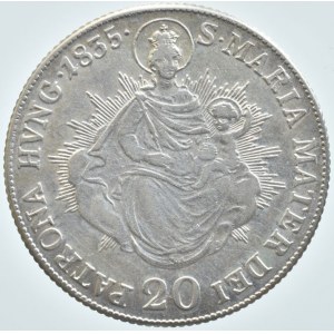 František II. 1792-1835, 20 krejcar 1835 B, madona, škr.