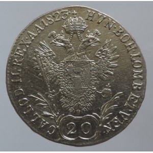 František II. 1792-1835, 20 krejcar 1823 E, just.