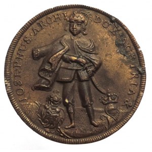 František I. Lotrinský 1745-1765, Cu posměšná medaile 1745 na císařskou korunovaci ve Frankfurtu, 41mm, dr.vady