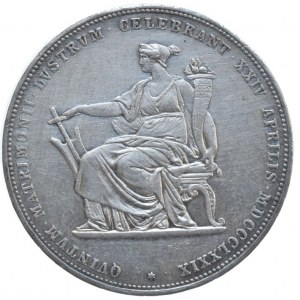 2 zlatník 1879 stříbrná svatba, var.: tečka za ELISABETHA.