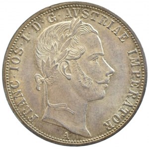 zlatník 1859 A, tečka za REX, pěkná patina, sbírkový