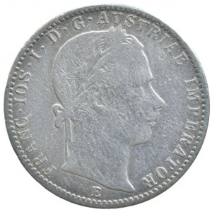 1/4 zlatník 1860 E, dr.škr.