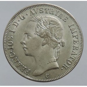 20 krejcar 1852 C, hlava vlevo, 6,667g RR