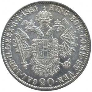 20 krejcar 1854 E, vlas.škr.