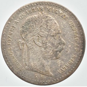 10 krejcar 1869 KB, mělká ražba, patina