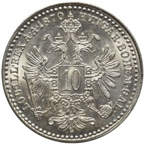 10 krejcar 1870 b.z., sbírkový