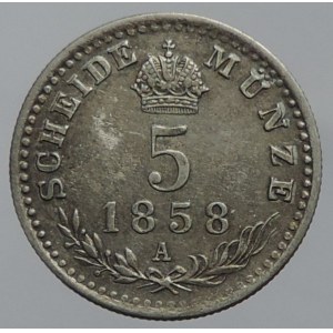 5 krejcar 1858 A