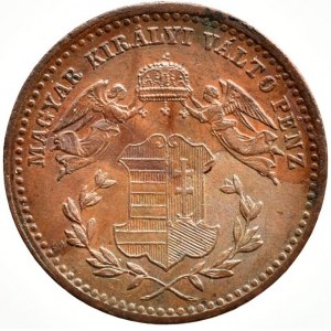 1 krejcar 1868 KB, patina