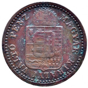 1 krejcar 1891 KB, patina