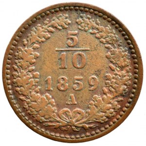 5/10 krejcaru 1859 A, 1885 b.z., 2 ks