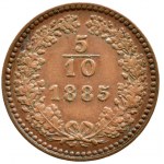 5/10 krejcaru 1859 A, 1885 b.z., 2 ks