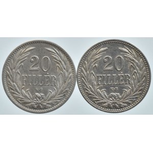 20 filler 1907 KB, 1914 KB, 2 ks