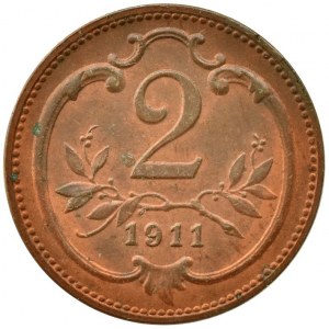 2 hal. 1911 b.z., patina