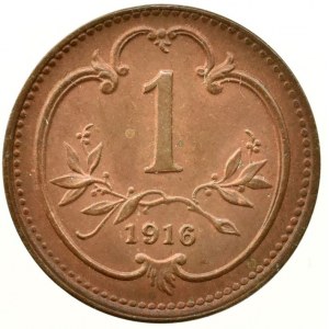 1 hal. 1916 b.z., patina