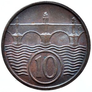 10 hal. 1937, krásná patina