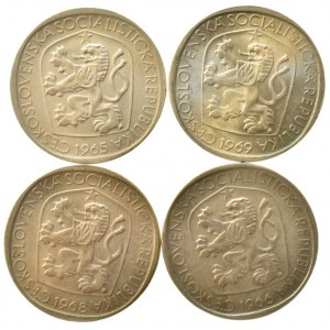 3 Kč 1965, 1967, 1968, 1969, 4 ks