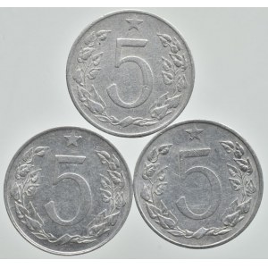5 hal. 1953, 54, 55, 3 ks