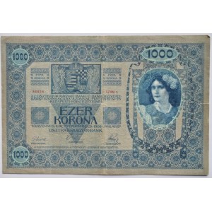Rakousko-Uhersko, 1000 K 1902, série 36824, B. RU 11