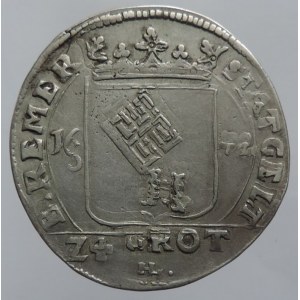Brémy - město, 24 Grote 1672 s titul. Leopolda I.