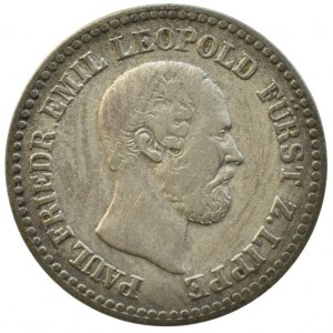 Lippe-Detmold, Paul Friedrich Emil Leopold 1851-1875, 1 silbergroschen 1860 A, AKS 18